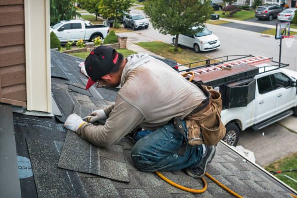 Professional Gutter Repair And Installation technician working in Romulus, MI